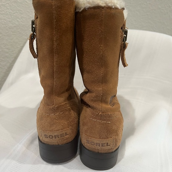 Sorel for Kids waterproof suede boots size 3 - Picture 3 of 8